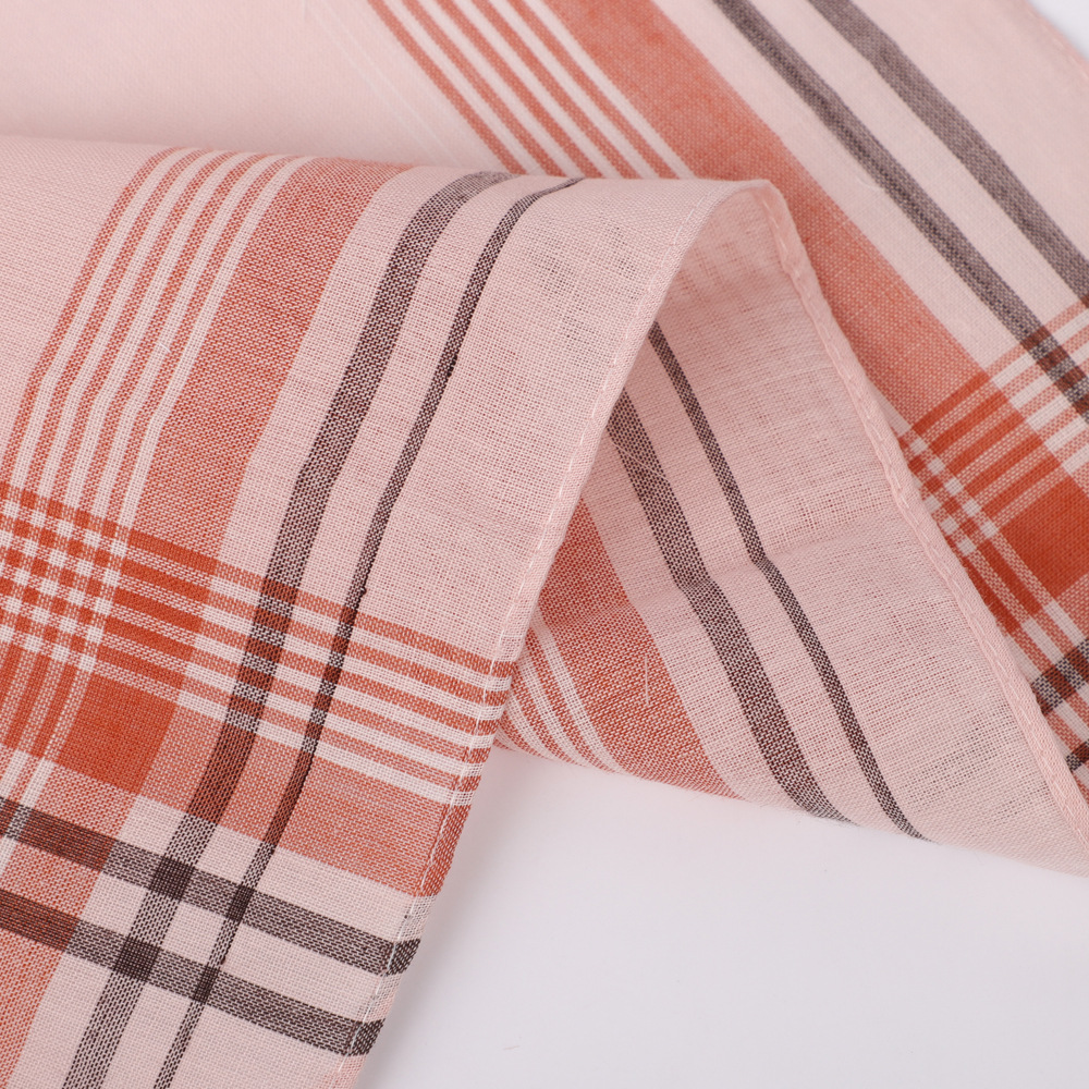 6pcs Men's Mixed Color Plaid S - Handkerchief Cotton Men 评论和价格