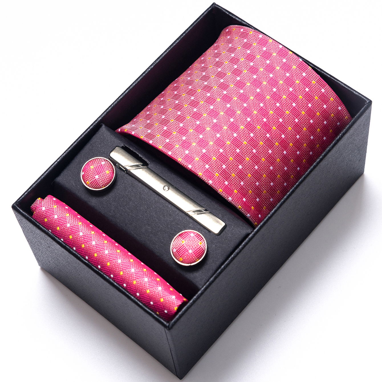 Bright Color Paisley Men's Tie - Pocket Square Set 评论和价格