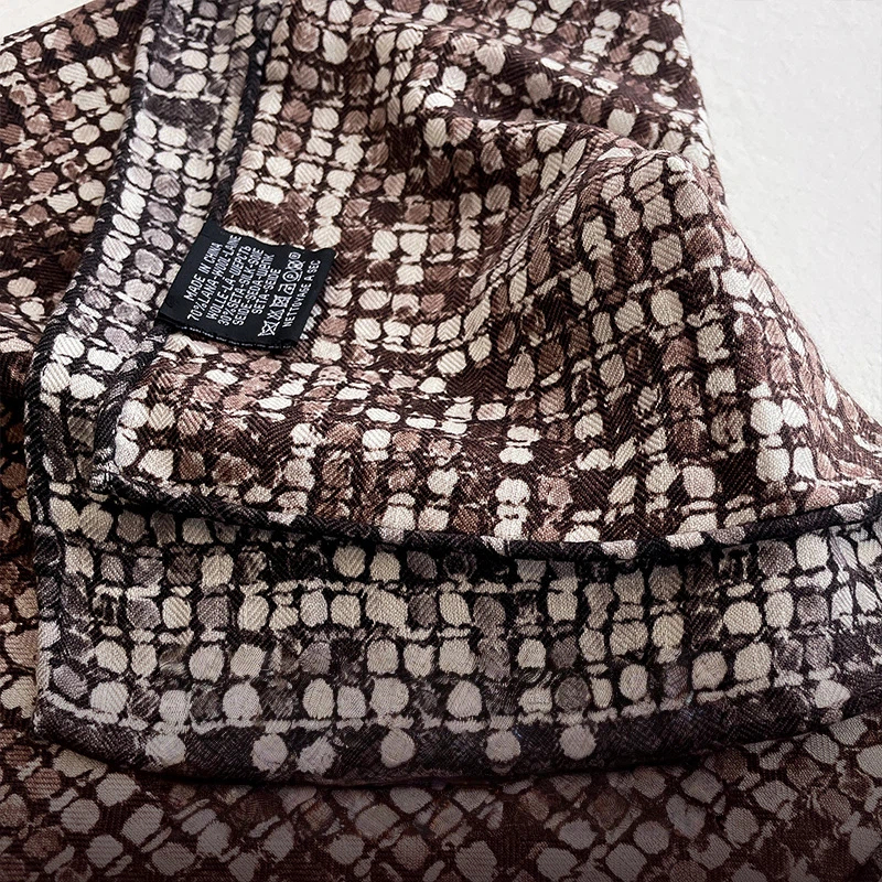 70% Wool 30% Silk Scarves for  - Muffler Men Wool 评论和价格