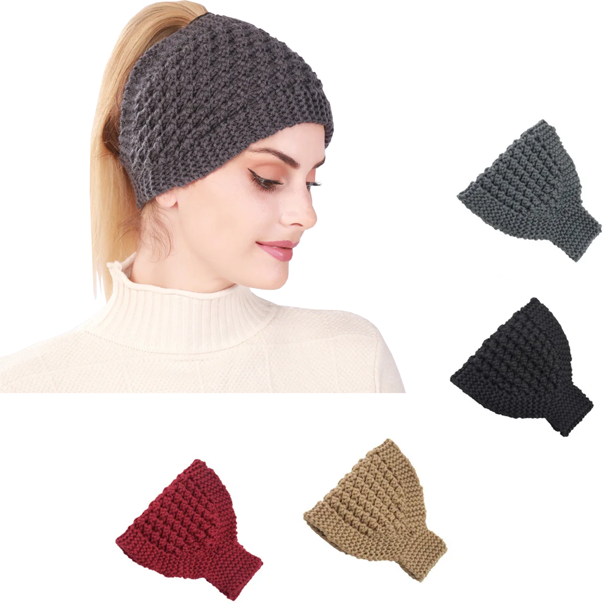 1PC Knitted Soft Stretch Turba - Head Wrap Turban 评论和价格