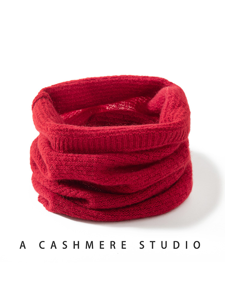 100% Pure Cashmere Waffle Knit - Infinity Scarf Knit 评论和价格