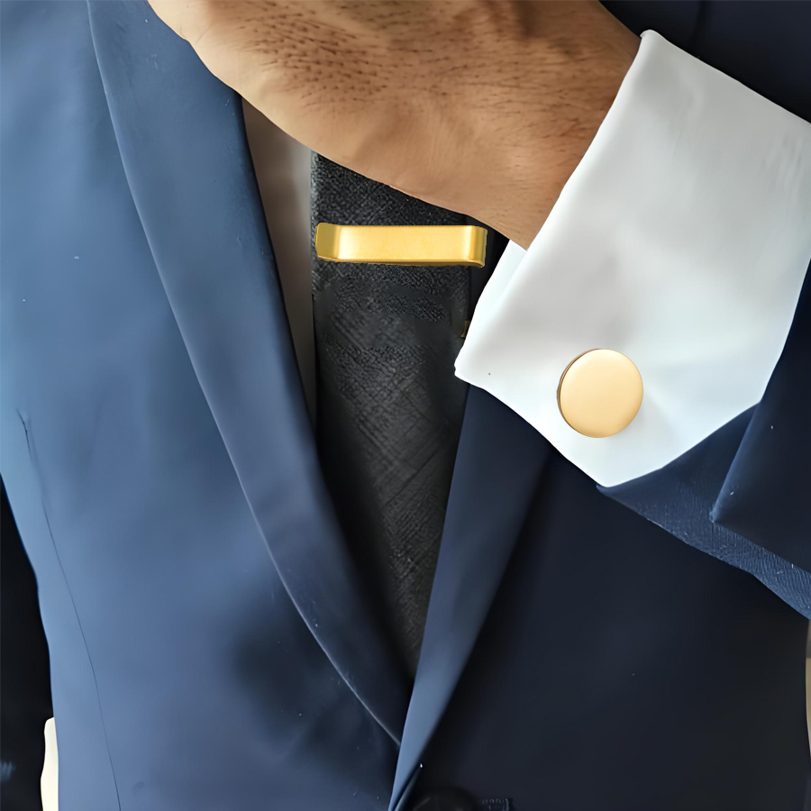 Freeteeme New Fashion Cufflink - Tie Bar Set Gift 评论和价格