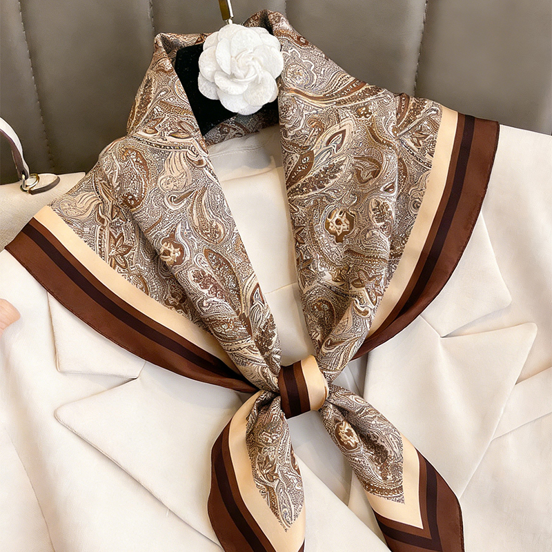 Luxury Women Silk Square Scarf - Scarf Silk Square 评论和价格