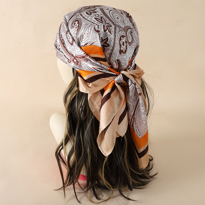Luxury Women Silk Square Scarf - Scarf Silk Square 评论和价格