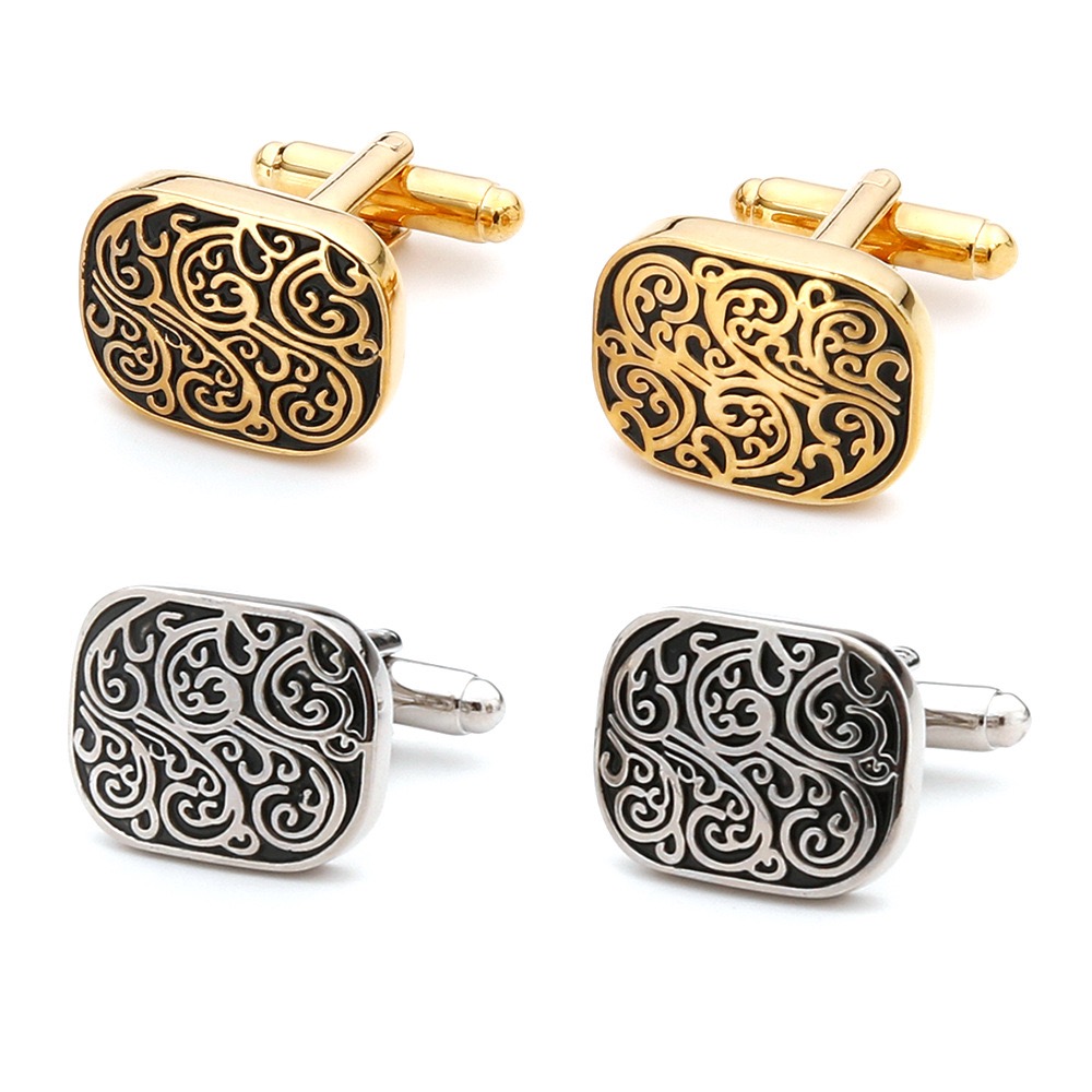 High Quality Gold Cufflinks Vi - Tie Clip Silver 评论和价格