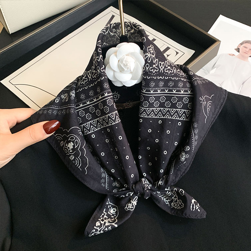 70% cotton 30% silk Scarf Wome - Bandana Cotton 评论和价格