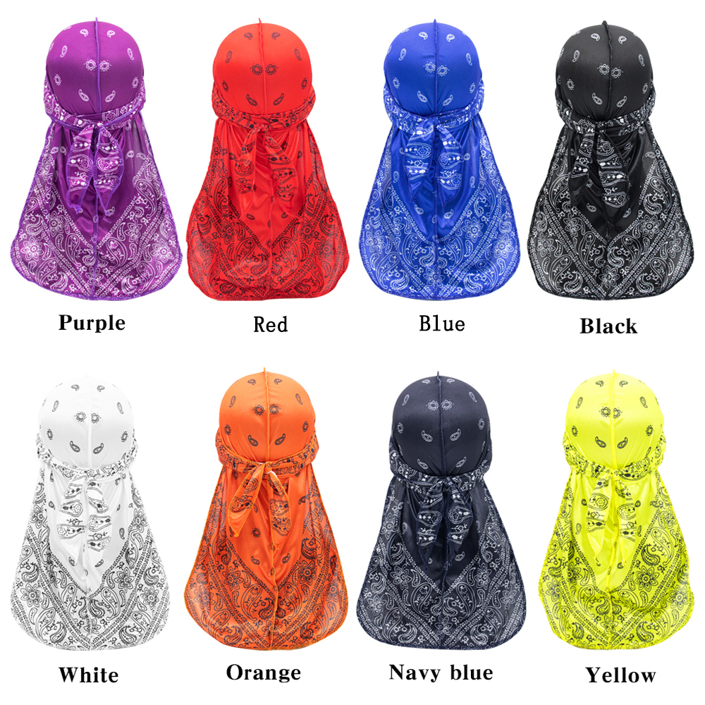 Long Tail Silky Scarf Muslim U - Bandana Doo Rag 评论和价格
