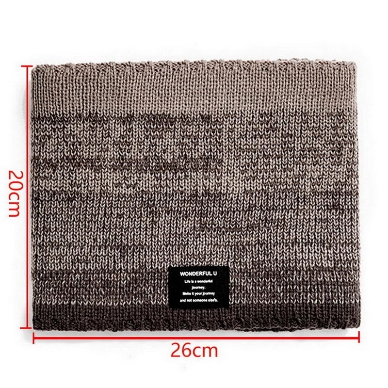 Winter Scarf for Men Fleece Ri - Handkerchief Cotton Men 评论和价格