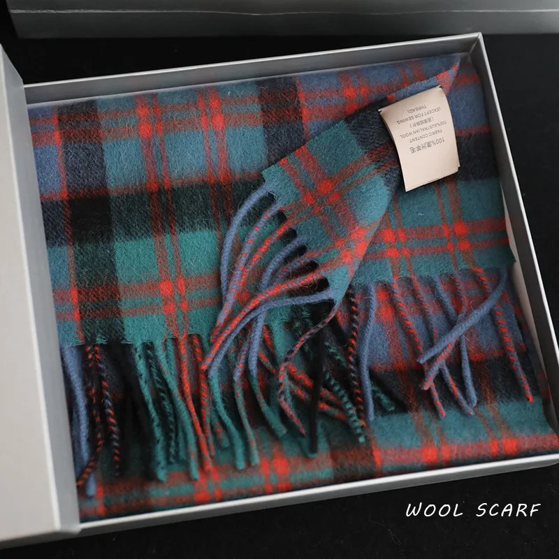 High Quality 100% Wool Scarf M - Muffler Men Wool 评论和价格