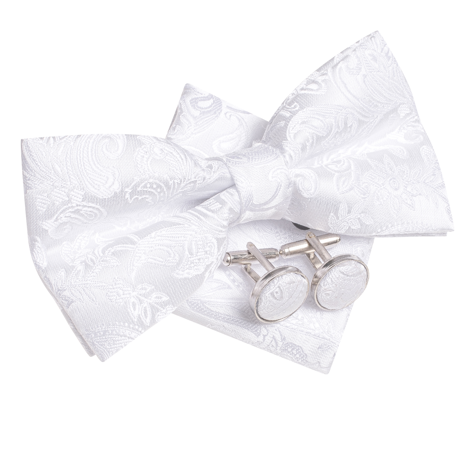 Hi-Tie Mens Bow Tie Hanky Cuff - Bow Tie Pre Tied 评论和价格