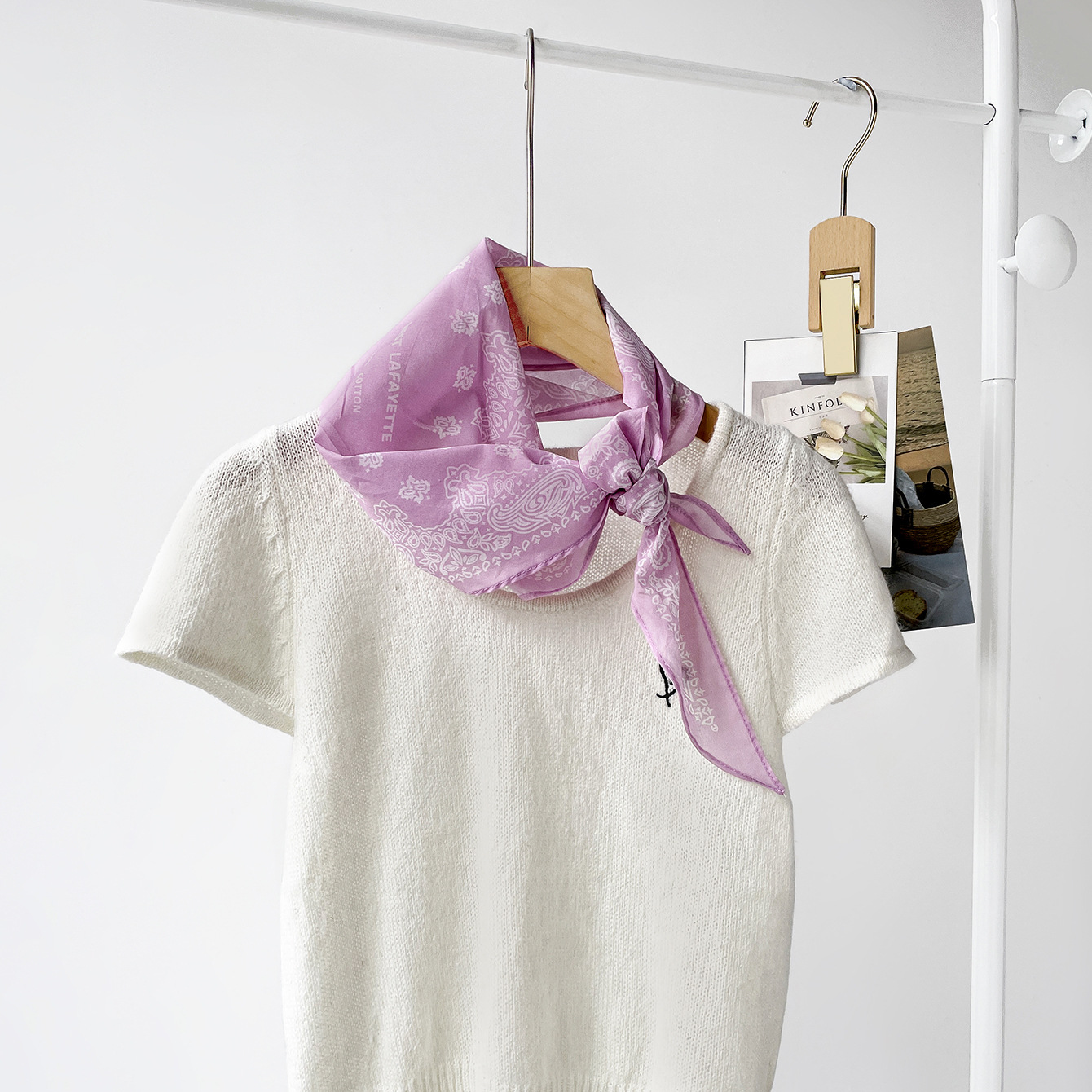 Luxury Scarf Women Hijab Print - Bandana Cotton 评论和价格