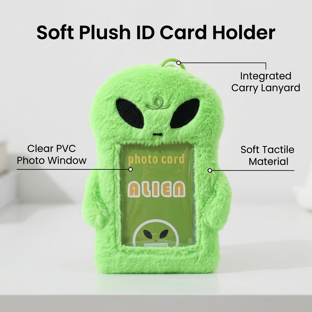School Bus Card Plush Cartoon  - Lanyard Badge Holder 评论和价格