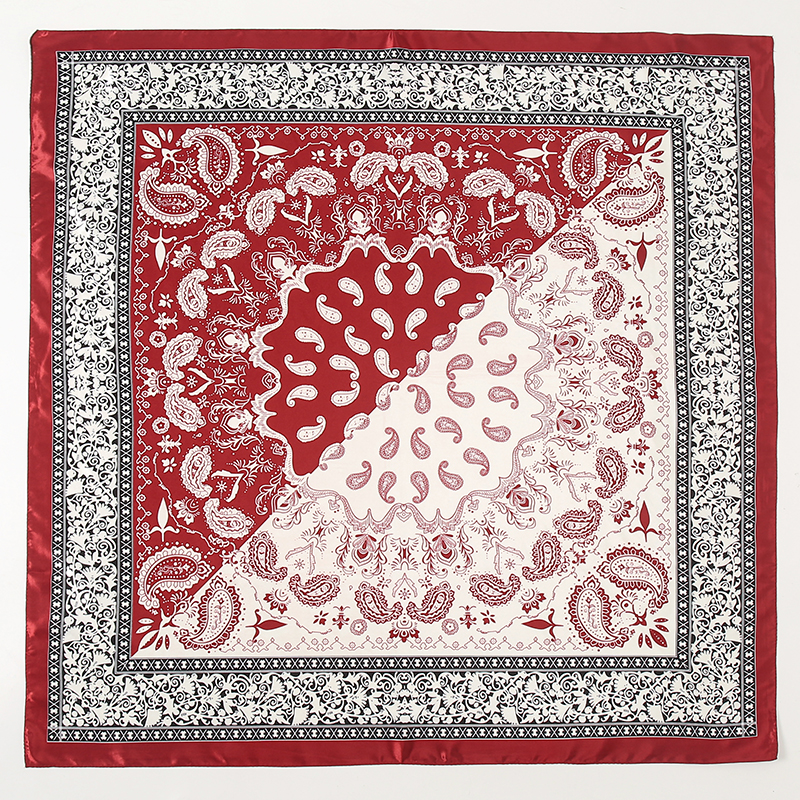 Satin Square Scarf Women Musli - Scarf Silk Square 评论和价格
