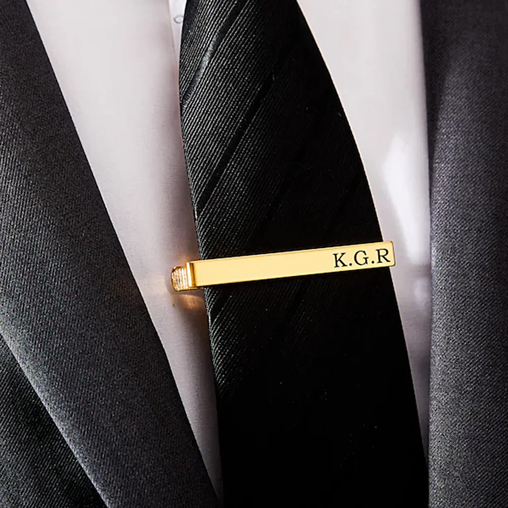 New Custom Carved Name Tie Cli - Tie Clip Silver 评论和价格