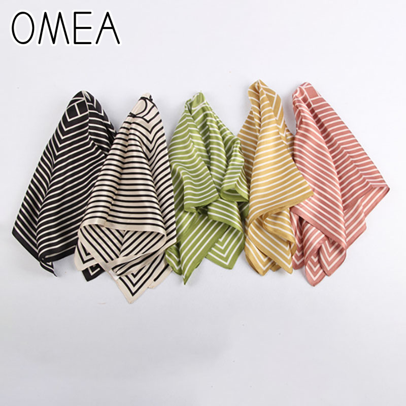 OMEA 100% Real Silk Scarf Wome - Silk Tie Striped 评论和价格