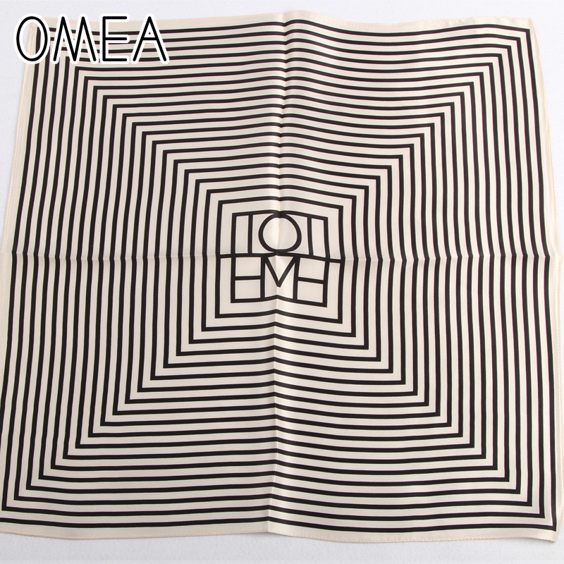 OMEA 100% Real Silk Scarf Wome - Silk Tie Striped 评论和价格