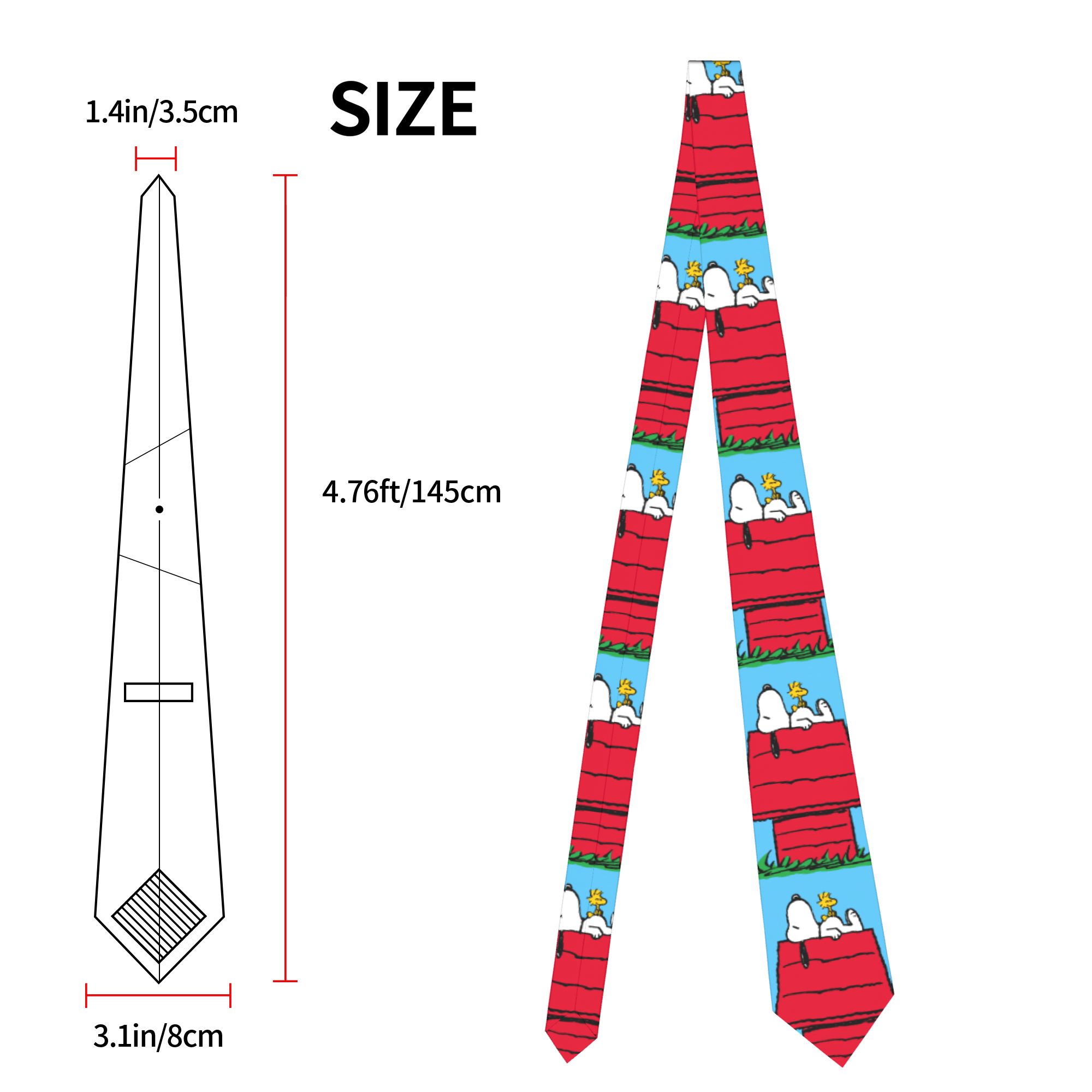 Neckties Snoopy Woodstock Dogh - Skinny Tie Men 评论和价格