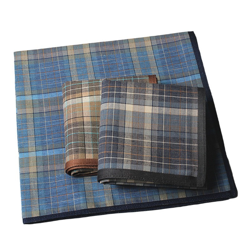 3Pcs 40x40cm 100% Cotton Retro - Handkerchief Cotton Men 评论和价格