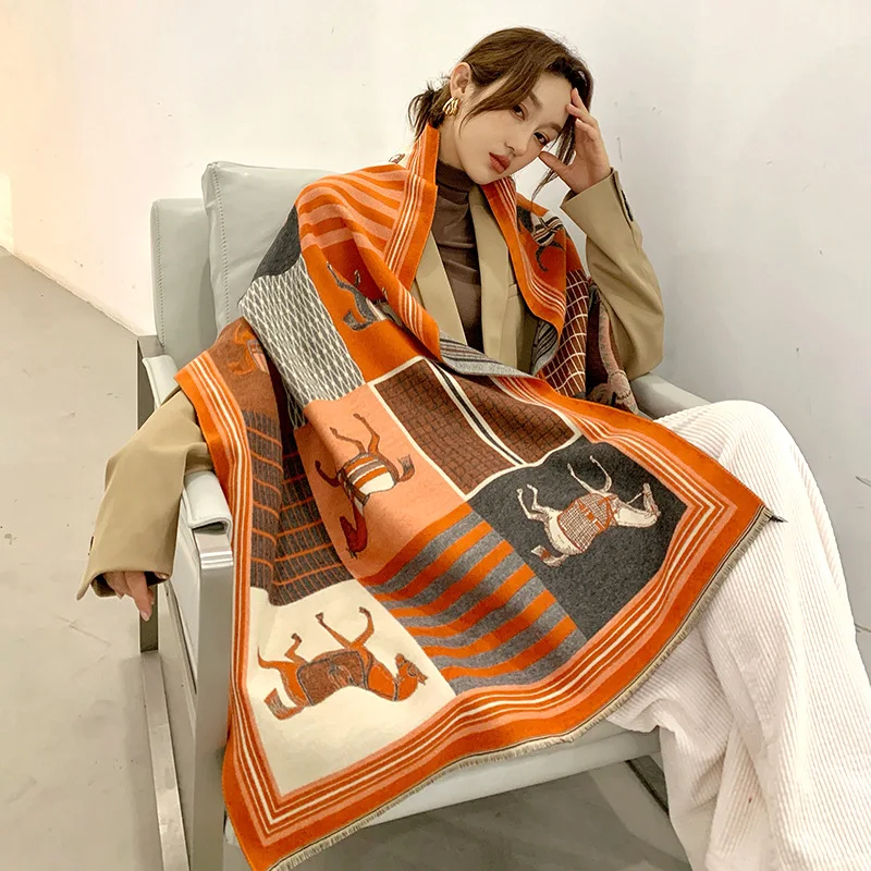 2024 New Luxury Winter Cashmer - Woven Scarf Blanket 评论和价格