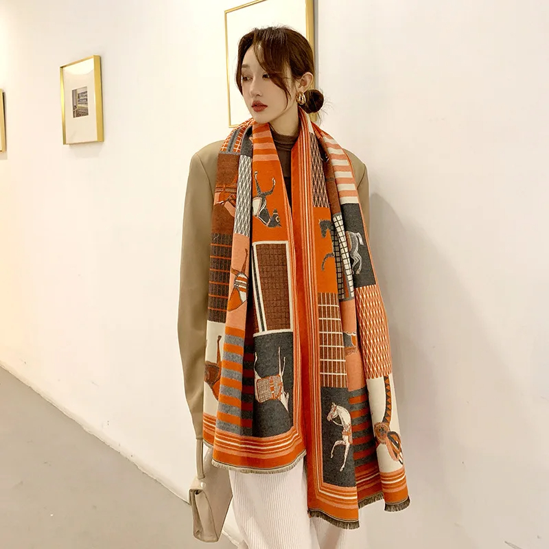 2024 New Luxury Winter Cashmer - Woven Scarf Blanket 评论和价格