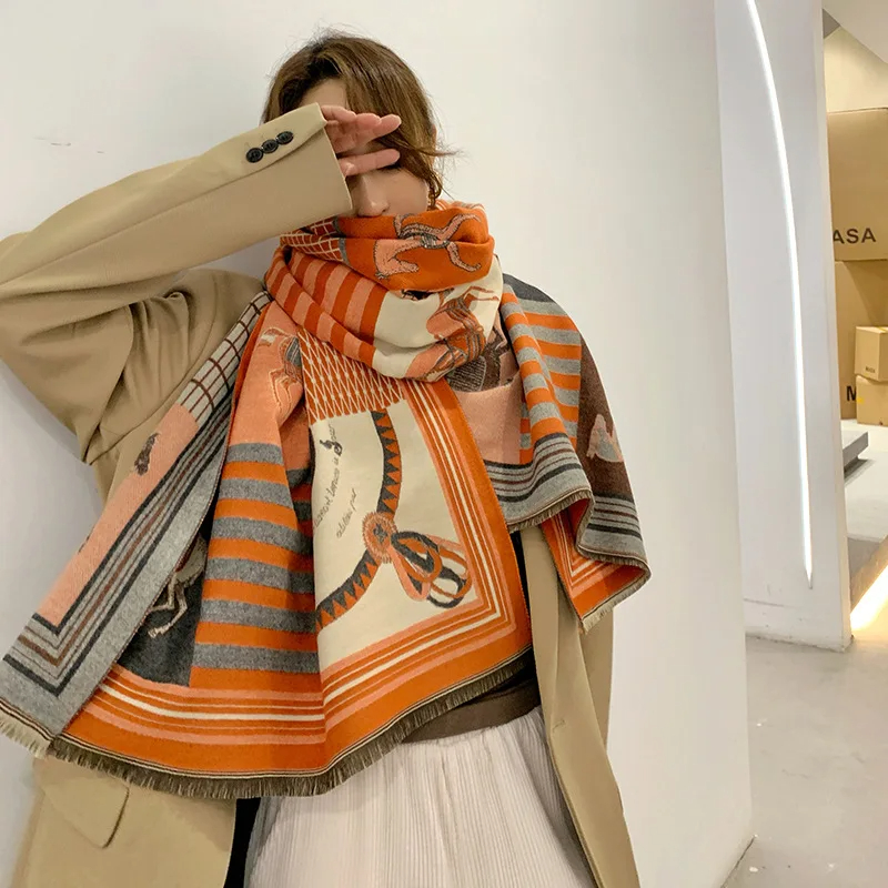 2024 New Luxury Winter Cashmer - Woven Scarf Blanket 评论和价格