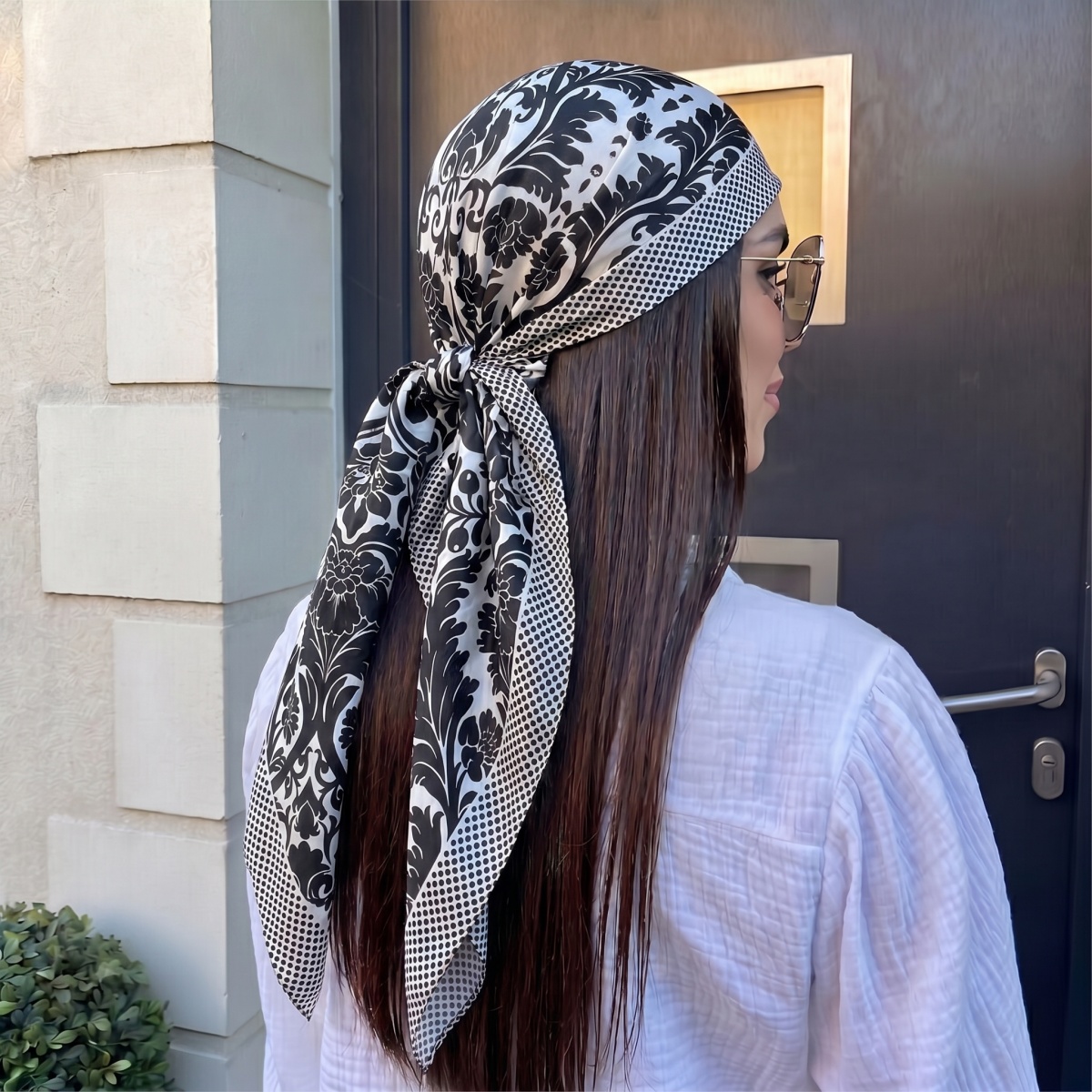 NEW Women Silk Square Scarf La - Pashmina Wrap Large 评论和价格