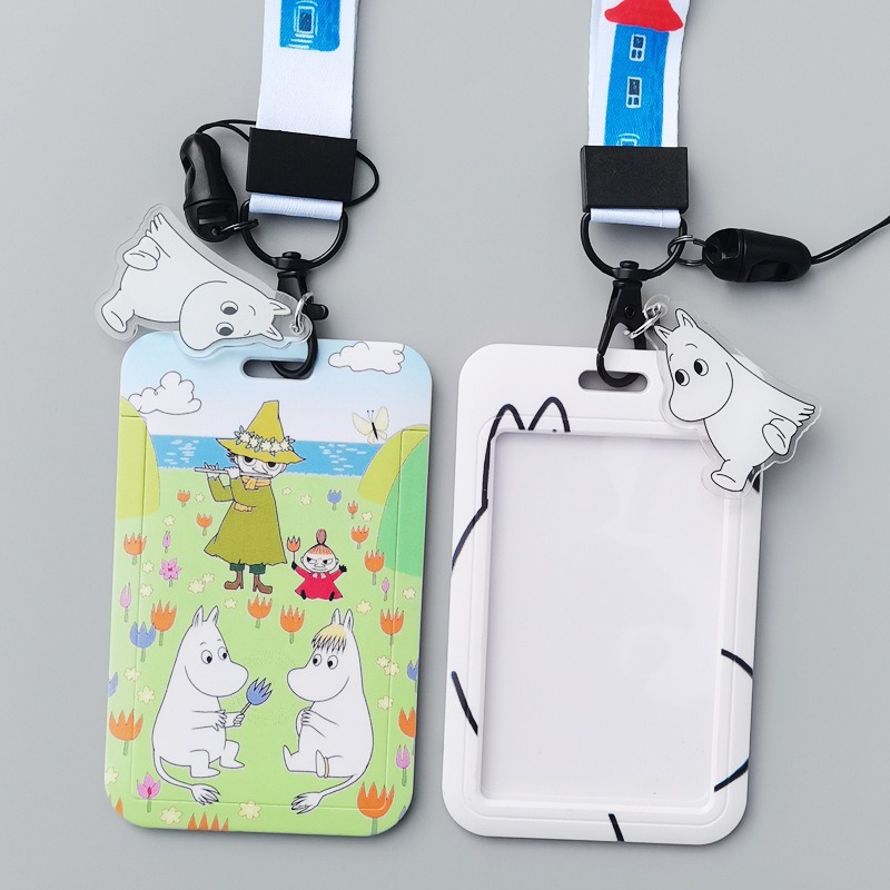 Moomin Cartoon Hard Card Holde - Lanyard Badge Holder 评论和价格