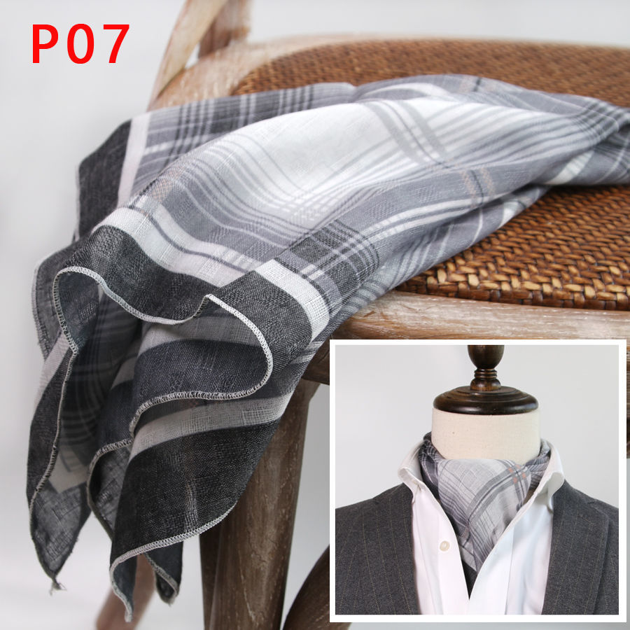 Men's Square Scarf with Button - Scarf Silk Square 评论和价格