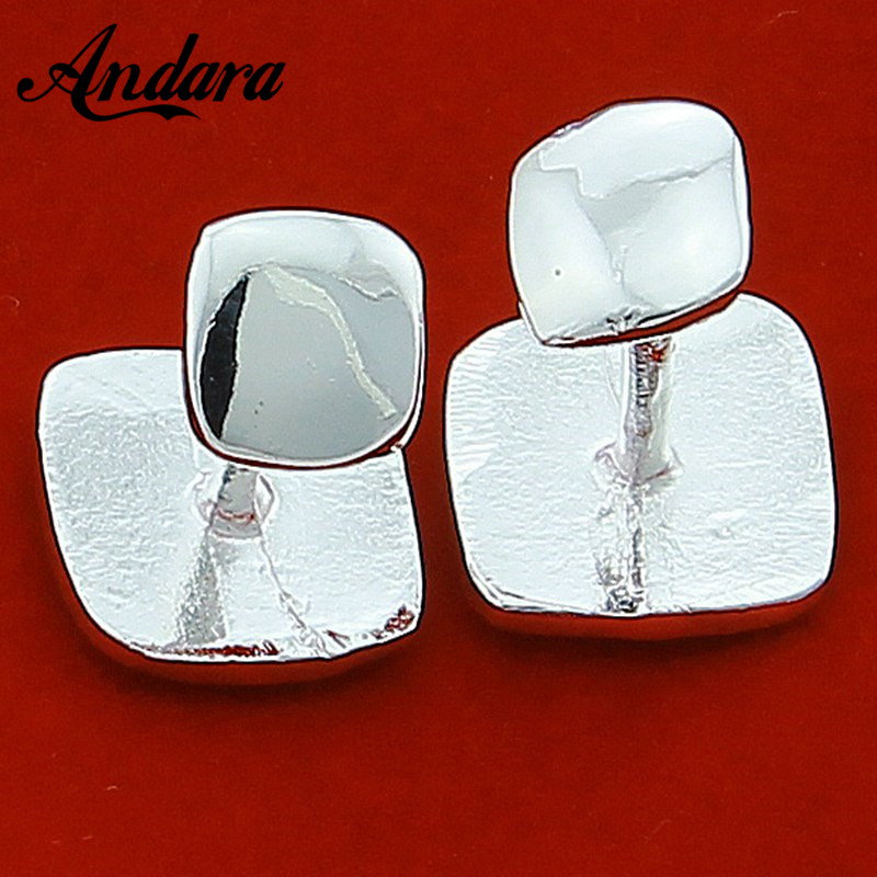 Hot Sale Silver Square Cufflin - Tie Clip Silver 评论和价格