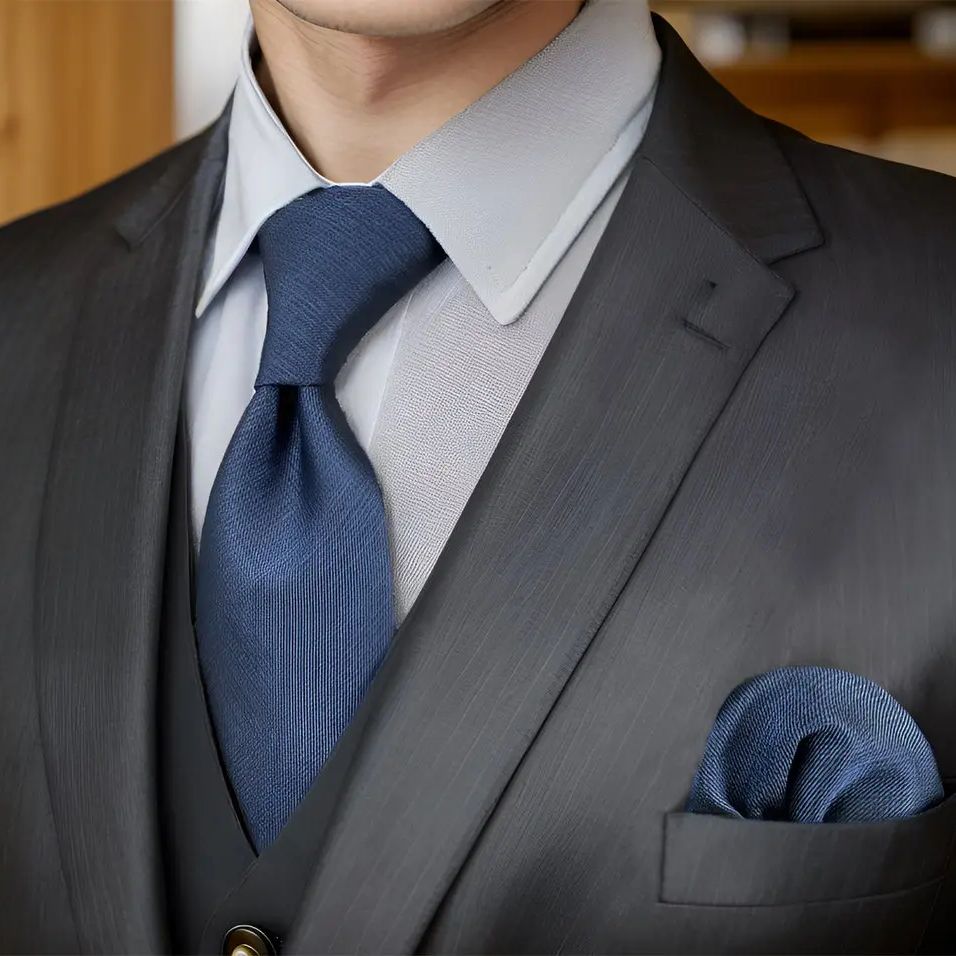 D20 Navy Solid Mens Necktie Se - Bow Tie Pre Tied 评论和价格
