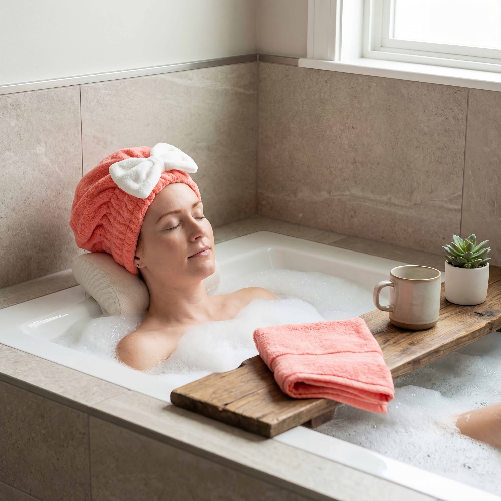 Microfiber Hair Drying Cap, Qu - Head Wrap Turban 评论和价格