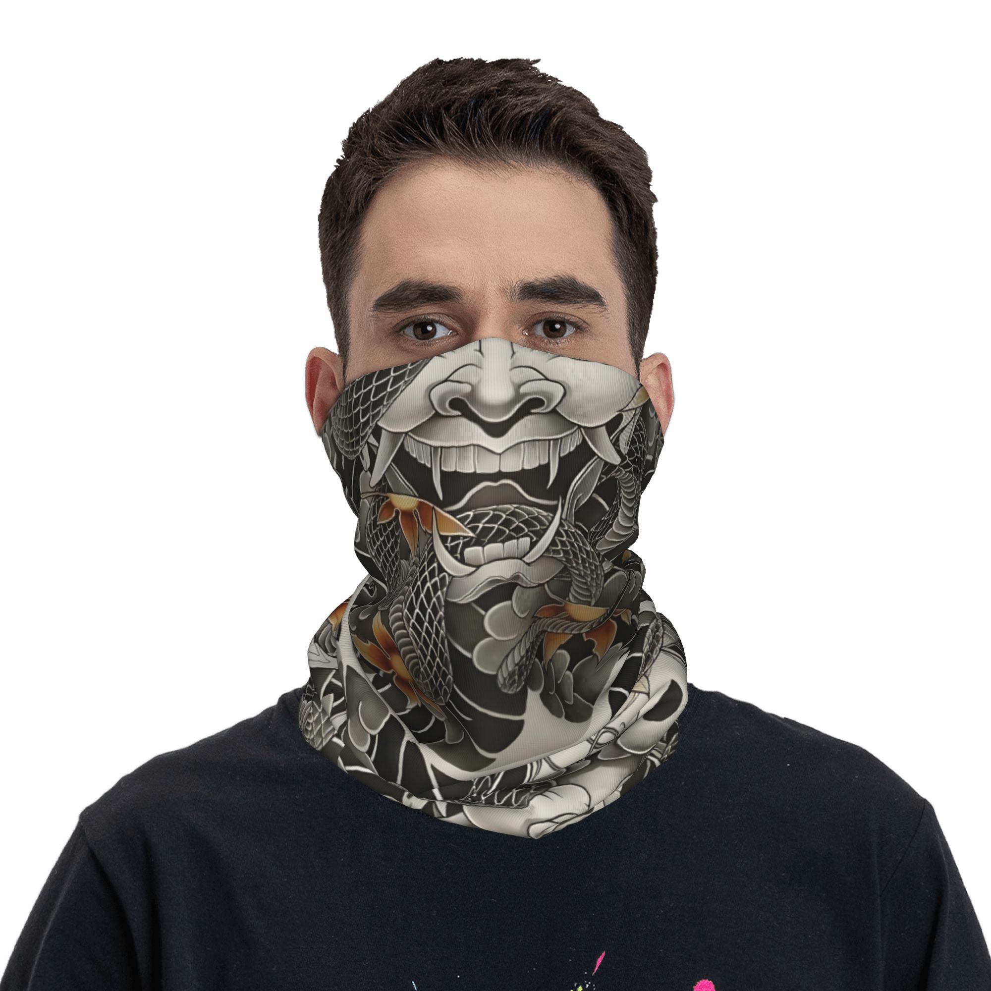 Custom Samurai Oni Demon Banda - Neck Warmer Tube 评论和价格