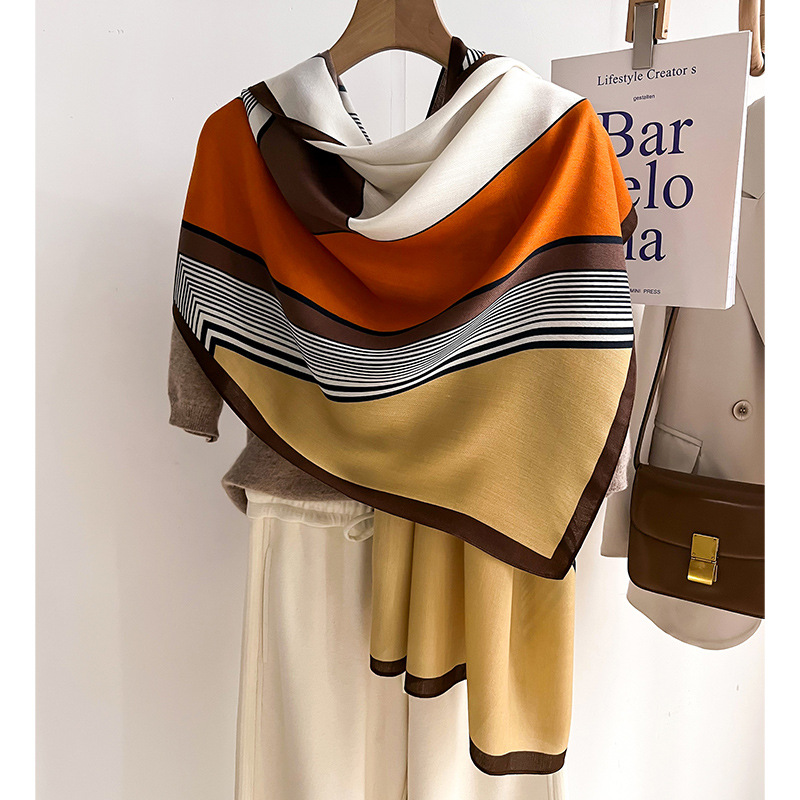 Luxury Brand Scarf  Wool Cotto - Pashmina Wrap Large 评论和价格