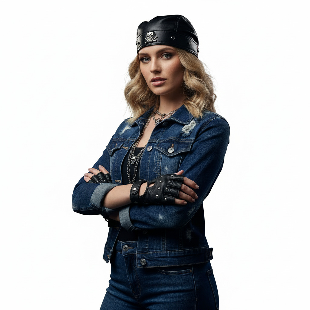 PU Leather Black Biker Adjusta - Bandana Doo Rag 评论和价格