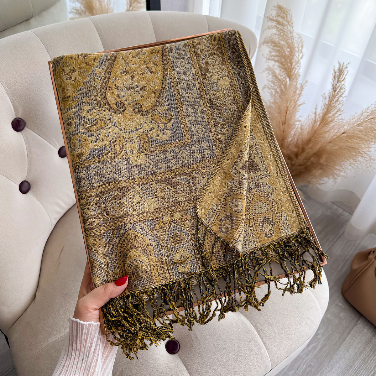 2025 Tassel Blanket Design Eth - Woven Scarf Blanket 评论和价格