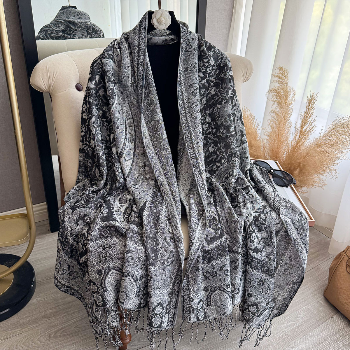 2025 Tassel Blanket Design Eth - Woven Scarf Blanket 评论和价格