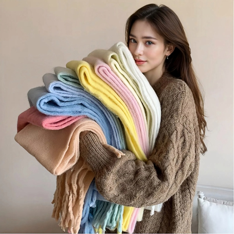 Winter Scarf for Women Cashmer - Woven Scarf Blanket 评论和价格
