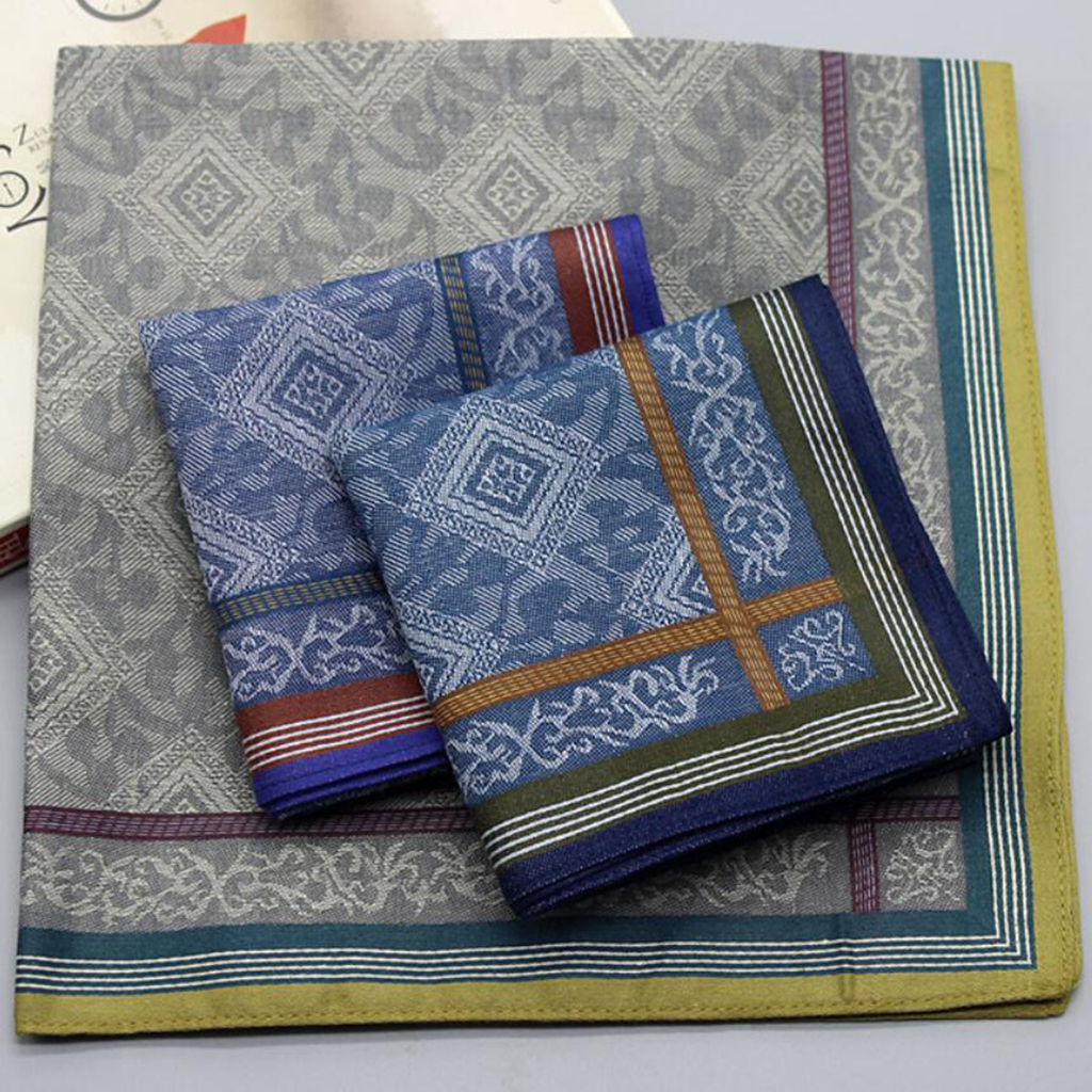 3pcs Mens Plaid Wedding Handke - Handkerchief Cotton Men 评论和价格