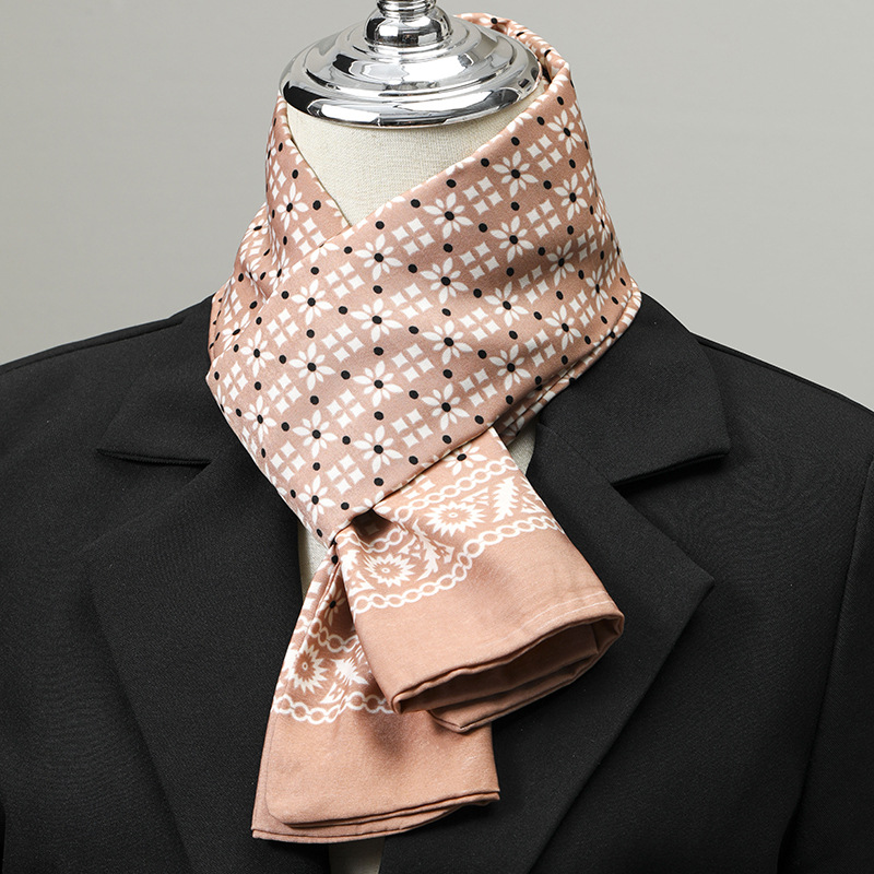 Men's Scarf Imitation Silk Nec - Scarf Silk Square 评论和价格