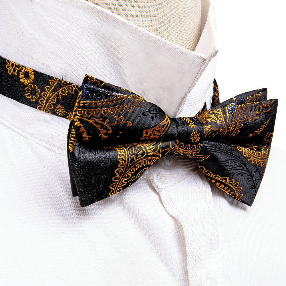 Barry.Wang Silk Mens Bow Tie B - Bow Tie Pre Tied 评论和价格