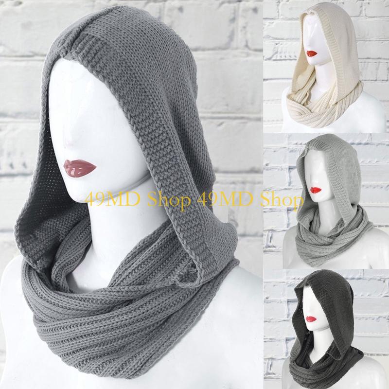 49MD Winter Hat for Women Hood - Infinity Scarf Knit 评论和价格