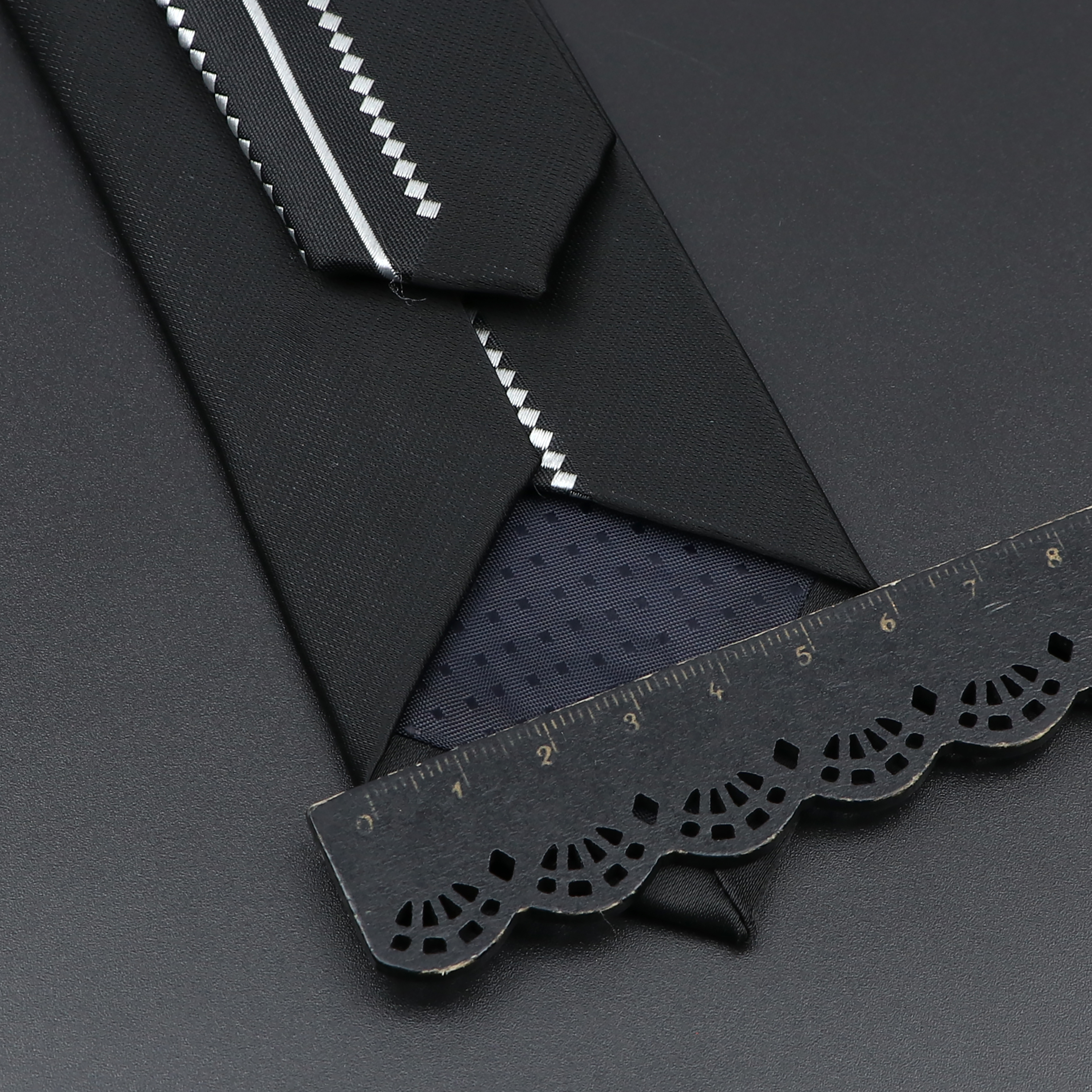 Mens 6cm Skinny Ties Black Blu - Skinny Tie Men 评论和价格