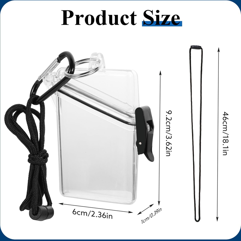 5 Pack Waterproof ID Badge Hol - Lanyard Badge Holder 评论和价格