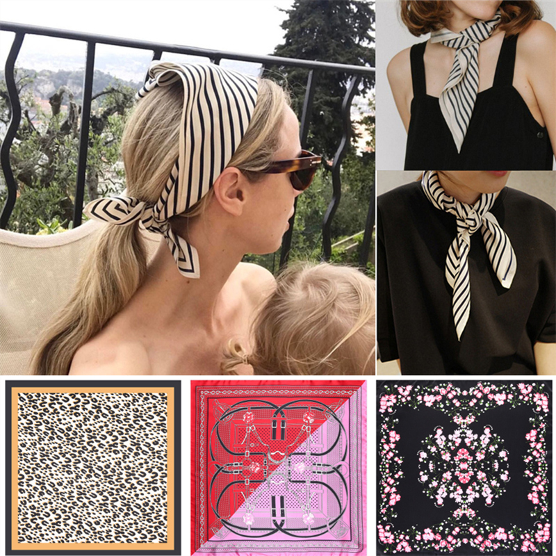 Fringe Frame Square Scarves Ba - Silk Tie Striped 评论和价格