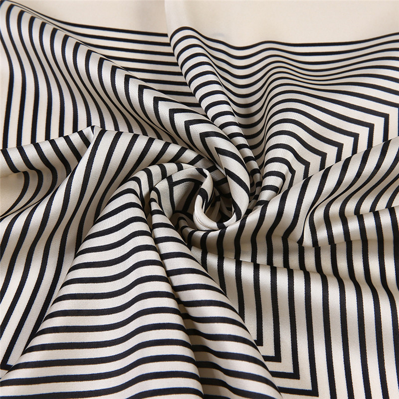 Fringe Frame Square Scarves Ba - Silk Tie Striped 评论和价格