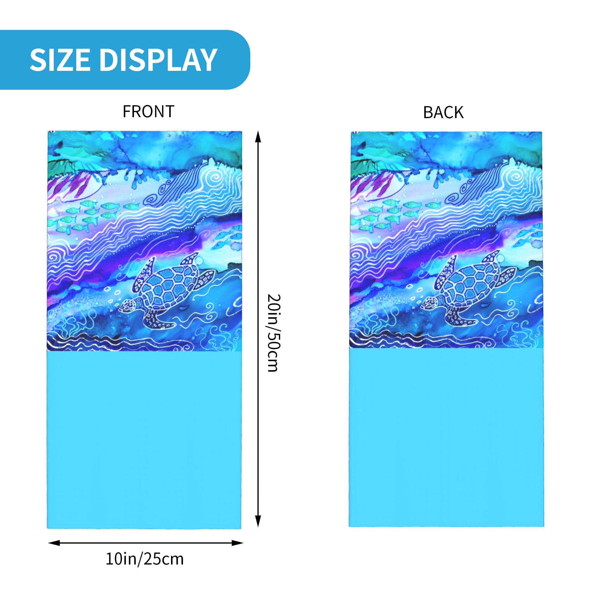 Custom Ocean Turtle Dive Winte - Neck Warmer Tube 评论和价格