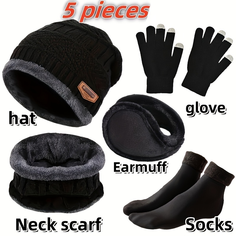 Men's winter hat, outdoor wint - Muffler Men Wool 评论和价格