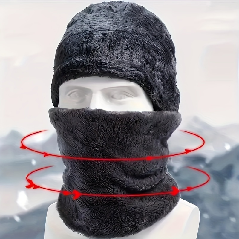 Men's winter hat, outdoor wint - Muffler Men Wool 评论和价格