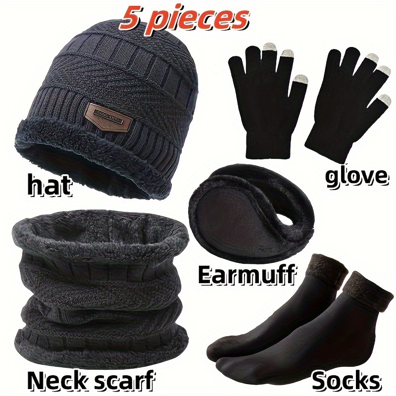 Men's winter hat, outdoor wint - Muffler Men Wool 评论和价格