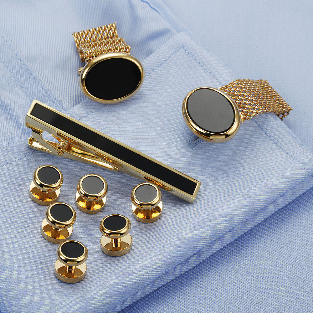 VAGULA New 9PCS Cuff links Tie - Tie Bar Set Gift 评论和价格